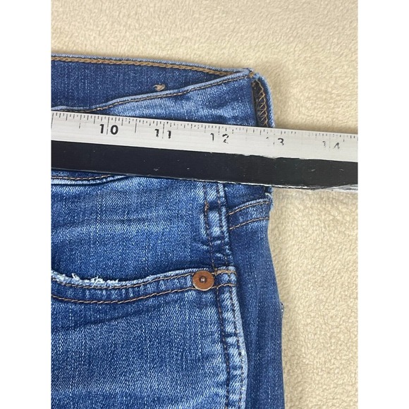 Madewell 10" High Rise Skinny Women's 24 Blue Casual Denim Stretch Button Fly - Picture 4 of 15